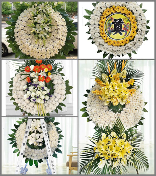 广东清远市英德市大湾镇古道村花圈速递